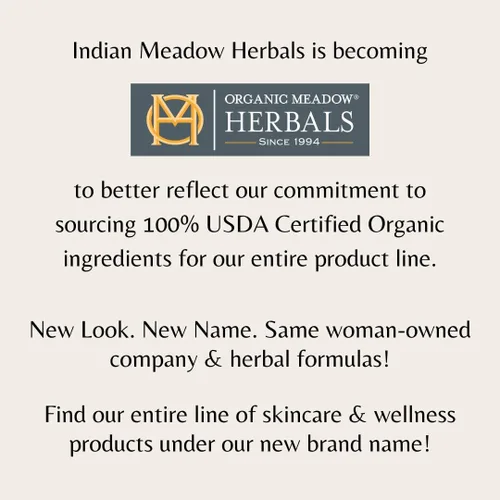Vista 2 de Crema de Raíz de Yam Silvestre Indian Meadow Herbals (2oz) - Crema Equilibrante Certificada USDA Orgánica para Alivio del Síndrome Premenstrual