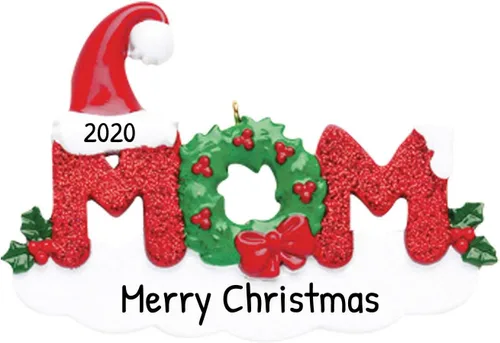 Vista 16 de Adorno de Navidad familiar personalizado – Adornos personalizados para tía, adorno de la mejor tía de la historia, adornos de regalo personalizados