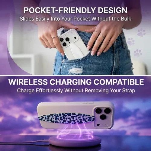 Vista 5 de Switchbands Correa de agarre para teléfono – Soporte de dedo reversible para la parte trasera del teléfono, diseño antideslizante personalizable