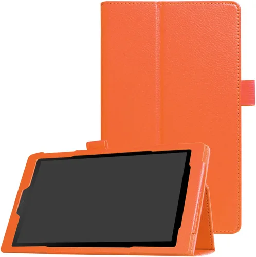 Vista 10 de Funda para tablet Amazon Kindle Fire HD8 6ª 7ª 8ª generación (versión 2016/2017/2018), funda de piel ligera con soporte folio ultradelgado