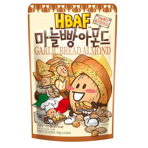 Vista 7 de [Oficial Gilim HBAF] Maíz coreano horneado crujiente con almendras y nueces Nutritivo y sin gluten Almuerzo para niños, merienda para después