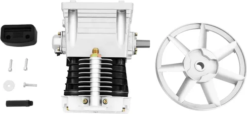 Vista 3 de Cabezal de bomba de compresor de aire, motor de bomba de compresor industrial 3HP 2.2KW, cabezal de bombas de lubricación de salpicaduras