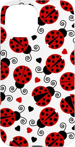 Vista 6 de Carcasa para iPhone 17 de mariquitas y corazones