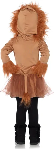 Vista 2 de Adorable vestido Led Avenue para disfraz de león con capucha con melena de león incluida, M, Marrón