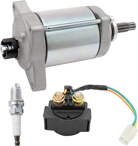 Vista 2 de JAVIK Kit de chispa de relé de motor de arranque para Honda Rancher 420 2007-2013, OEM # 31200-HP5-601 35850-HP5-600