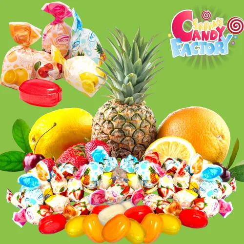 Vista 6 de Caramelo duro relleno de frutas 1.5 libras aproximadamente 90 piezas