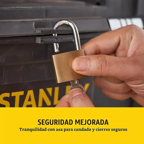 Vista 11 de Stanley Caja de herramientas móvil para centro de trabajo, unidades apilables de 2 niveles, 1-93-968