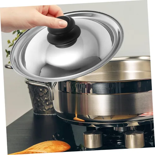 Vista 2 de DOITOOL Tapa de sartén de cúpula universal tapa de olla cubierta de metal para olla Wok vaporera acero inoxidable estilo aleatorio