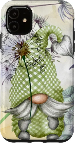Vista 8 de Cute Gnome Dandelion Flower Pattern for Women Mom Aesthetic Case for iPhone 17
