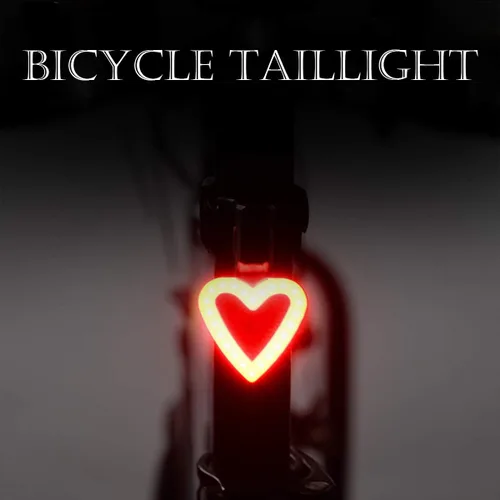 Vista 8 de Maso Luces traseras para bicicleta, recargable por USB, luz de advertencia de cola de bicicleta, seguridad trasera, 5 modos, impermeable