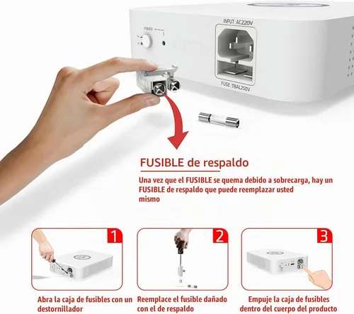 Vista 6 de UMI Transformador reductor 220V a 110V 300W US electrodomésticos uso
