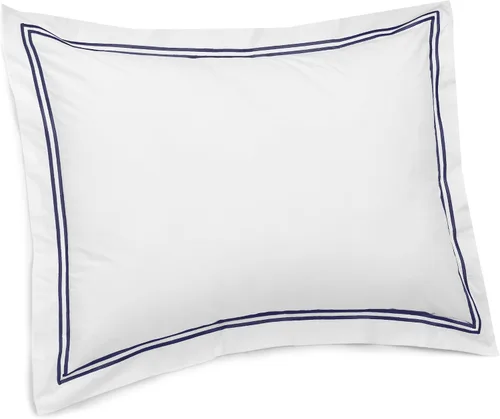 Vista 8 de Funda de almohada tejida Pinzon, estilo de hotel, 400 hilos, estándar, Azul plateado, Estándar Aqua claro
