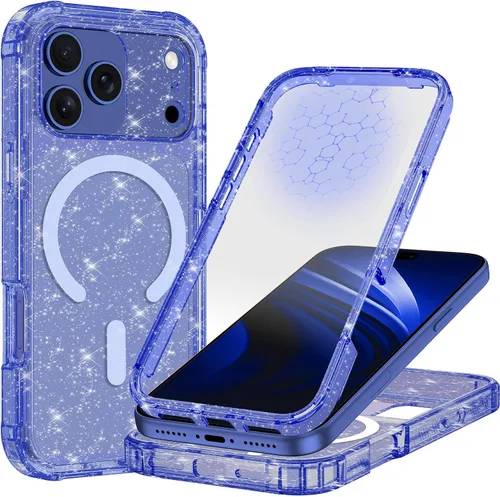 Vista 31 de Hekodonk Funda para iPhone 15 Pro Max, compatible con Magsafe [protector de pantalla de vidrio templado integrado y protección de lente de cámara]