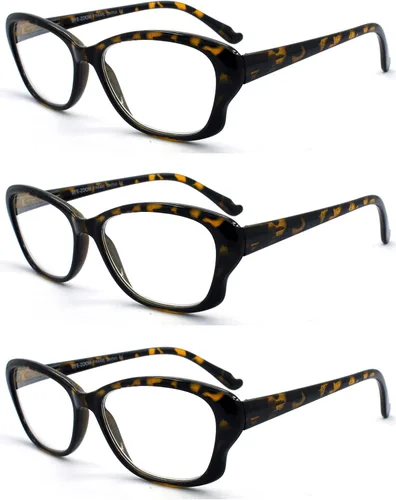 Vista 7 de Paquete de 3 elegantes gafas de lectura estilo ojo de gato para mujer