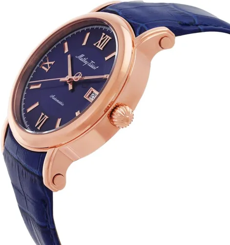 Vista 2 de Mathey-Tissot Reloj de hombre Renaissance automático con esfera azul H9030PBU, Azul, Moderno
