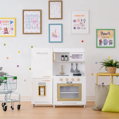 Vista 2 de Teamson Kids - Juegos de cocina para niños, juego de cocina para niñas pequeñas de 2 a 6 años, juguetes de cocina para niños de 4 a 8 años, Little
