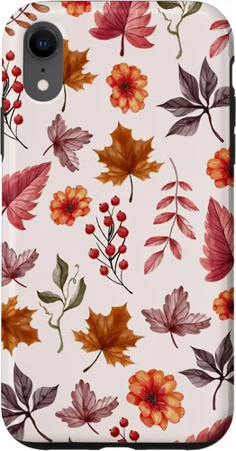 Vista 25 de Halloween Pattern Fall Leaves Pattern - Autumn Season Case for iPhone 17
