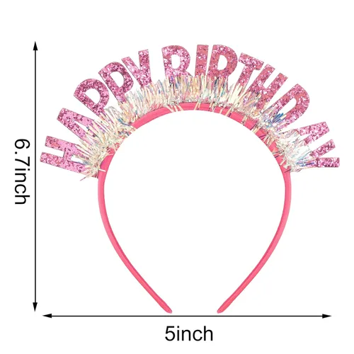 Vista 7 de COCIDE Diademas de cumpleaños para mujer, diadema de cumpleaños para niñas, tiaras de cumpleaños para niñas, coronas de feliz cumpleaños
