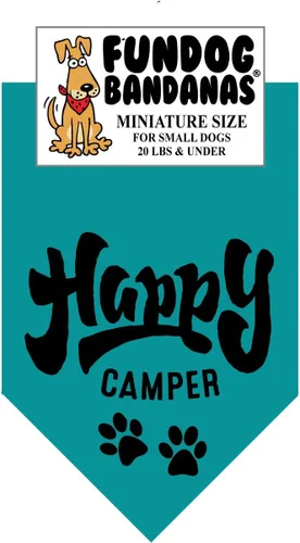 Vista 6 de Happy Camper - Bandana para perros pequeños de menos de 20 libras, naranja quemado