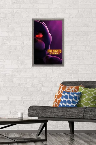 Vista 2 de Trends International Five Nights at Freddy's Movie - Póster de pared de Bonnie de una hoja, 22.4 pulgadas de largo x 14.7 pulgadas de ancho, versión