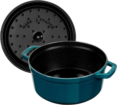 Vista 5 de Staub Cocotte Redondo 9.4 in La Mer