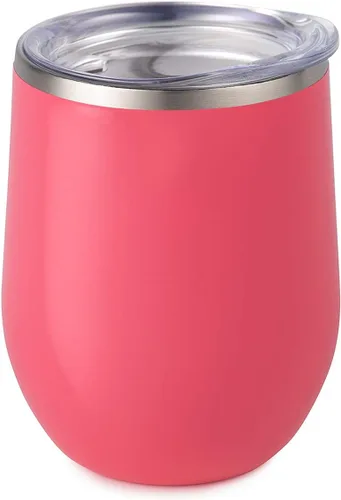 Vista 32 de Vaso de vino Maars Bev sin soporte de con paredes dobles aislantes al vacío de acero inoxidable de 12 onzas, Fucsia