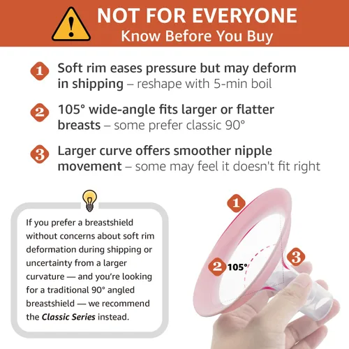 Vista 2 de 9mm Maymom MyFit Shields, Serie Pano; Compatible con el extractor de leche Medela PersonalFit, Freestyle, Harmony, Maxi, Conector Freestyle Flex