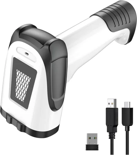 Vista 14 de Mini 2D portátil Bluetooth escáner de código de barras inalámbrico 2.4G y USB con cable 3 en 1 escáner de código de barras portátil USB QR Escáner