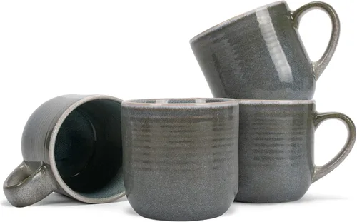 Vista 15 de Elanze Designs - Taza de café de cerámica con esmalte reactivo brillante, tamaño grande de 17 onzas líquidas, taza de cocina diaria de grado