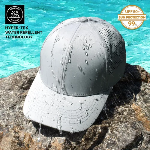 Vista 4 de CHOK.LIDS Gorra de béisbol impermeable Hyper-TEX Mesh Running Cap transpirable de secado rápido deportes al aire libre sombreros ajustados