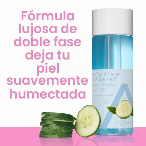 Vista 4 de Almay Líquido removedor de maquillaje de ojos, de larga duración e impermeable, hipoalergénico, libre de crueldad, probado por oftalmólogos, 4 onzas