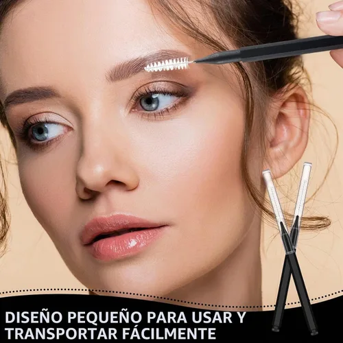 Vista 6 de Patelai 150 piezas de cepillo micro para cejas con tapa, laminación de cejas, carrete de peine de elevación, herramientas de relleno de pestañas