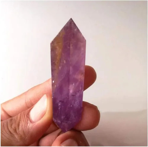 Vista 17 de StoneStory Figura de prisma facetada de punto de cristal curativo de ojo de tigre natural, paquete de 2 piedras preciosas de reiki, ojo de tigre