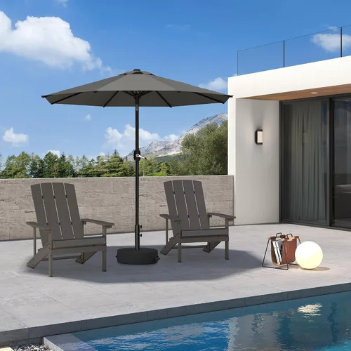Vista 54 de PURPLE LEAF Sombrilla LED para patio y piscina, 5 x 8 pies, con base para Beige