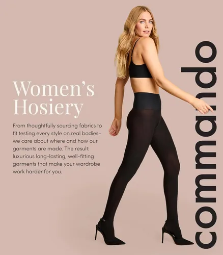 Vista 7 de commando Mallas transparentes The Keeper para mujer Negro