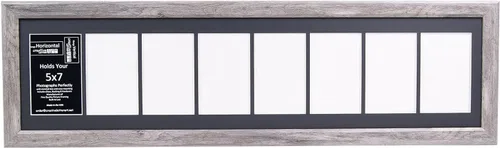 Vista 48 de Creative Picture Frames Marco de Fotos Negro con 2 Aberturas de Vidrio que Contiene Fotografías de 5 por 7 Pulgadas con Paspartú Negro de 10X12