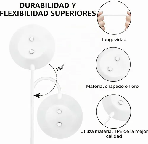 Vista 2 de FitTurn Paquete de 2 cargadores magnéticos para masajeadores de rosas, cable de carga USB, estación base de cable