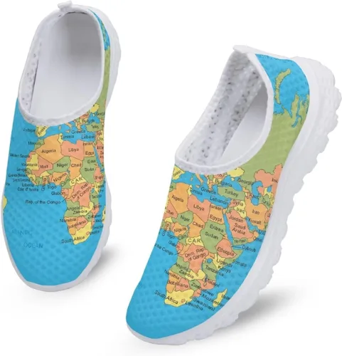 Vista 2 de Biyejit Zapatos de agua para mujer, zapatos acuáticos de secado rápido, antideslizantes, informales, para caminar, deportes, zapatos planos sin