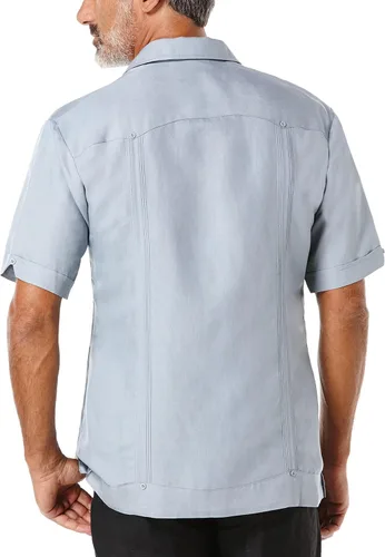 Vista 2 de Cubavera Men's Short Sleeve Traditional Cuban Camp Guayabera Shirt