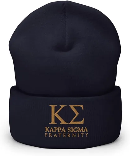 Vista 12 de Kappa Sigma Fraternity Beanie: gorro de acrílico suave de alta calidad para el orgullo y la calidez, sombrero de invierno