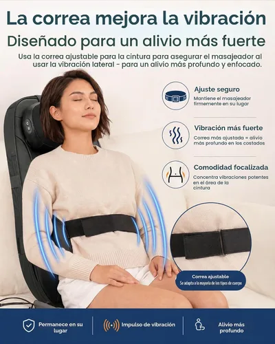 Vista 6 de Shiatsu Masajeador de cuello y espalda con calor de grafeno, almohadilla