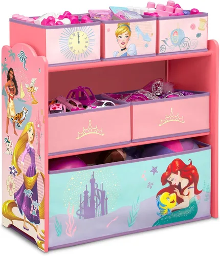 Vista 14 de Disney Frozen II - Organizador de juguetes para diseño y almacenamiento de 6 contenedores por Delta Children, certificado Greenguard Gold