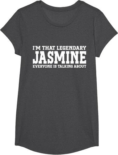 Vista 38 de Jasmine Personal Name - Camiseta divertida de jazmín para mujer y niña, Negro