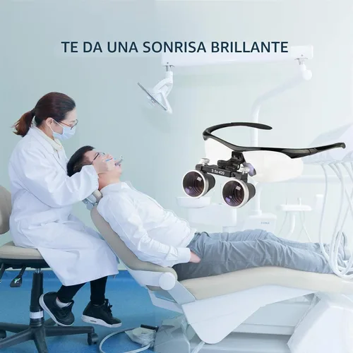 Vista 6 de Lupas binoculares dentales 0.138 x 16.890 in Lupa (negro)