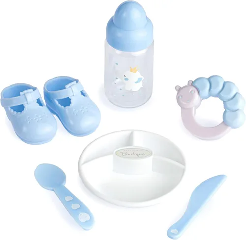 Vista 3 de JC Toys - Berenguer Boutique - Muñeca realista de cuerpo suave de 15 pulgadas con ojos abiertos y cerrados, juego de regalo de 10 piezas