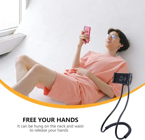 Vista 5 de Hemobllo Soporte para teléfono móvil - Soporte para teléfono celular Lazy Soporte para teléfono celular Soporte universal para teléfono