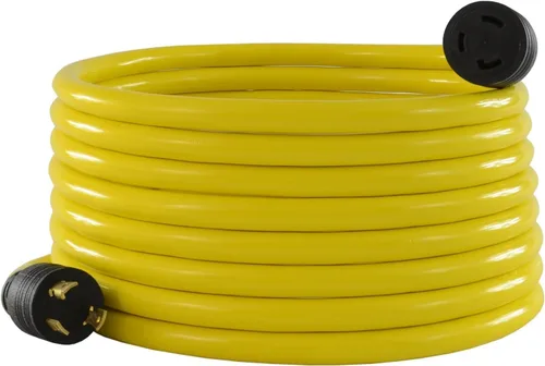 Vista 4 de Conntek 20570: Cable de extensión de generador de estilo de bloqueo L5-30 de 30 amperios negro de 10 pies