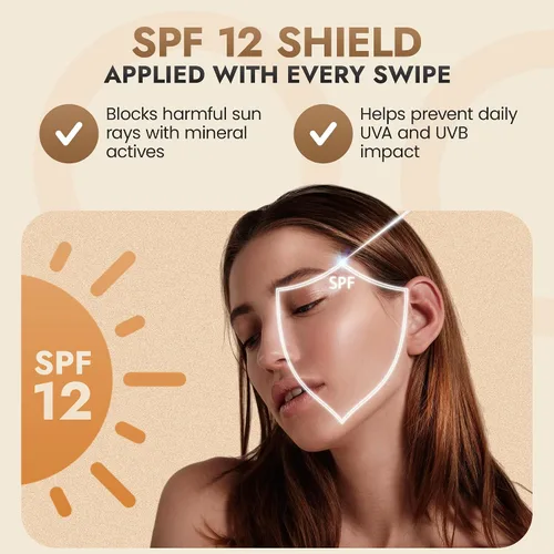 Vista 5 de BaeBlu InstaFame - Base de maquillaje mineral suelta, mate de cobertura completa con SPF natural para pieles sensibles, crea For Sensitive &