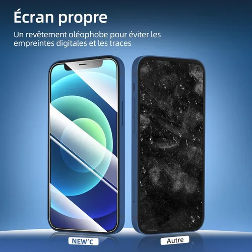 Vista 20 de NEW'C Paquete de 3 protectores de pantalla de privacidad para iPhone Air/iPhone 17 Air (6.5 pulgadas), película de vidrio templado antiespía