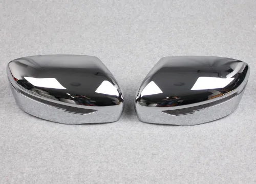 Vista 2 de Generic Cromo espejo retrovisor lateral cubierta ajuste para Nissan X-Trail Rogue 2014 2015 2016 2017